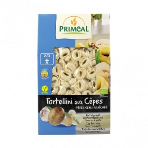Tortellini with porcini mushroom filling