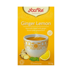 Ginger, lemon and peppermint drink