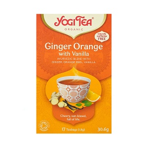 Ginger, orange peel and vanilla drink