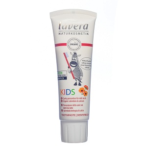 Toothpaste with calendula and calcium for children