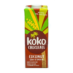 Plant based coconut drink with chocolate
