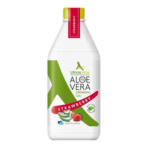 Drinking gel aloe vera with strawberry flavor