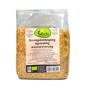 Grounded golden flaxseed