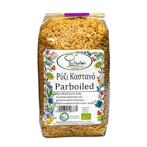 Brown parboiled rice