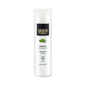 Shower gel with aloe and olive extract