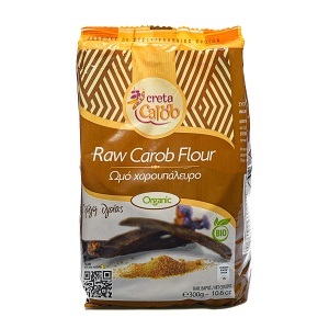 Raw carob flour
