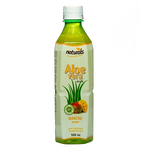 Aloe vera drink with mango flavor