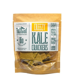 Kale crackers with cheese flavor