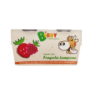 Yogurt with Strawberry and Raspberry