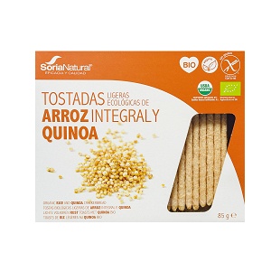 Quinoa and rice crackers