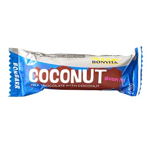 Chocolate bar with coconut