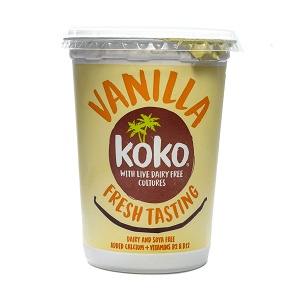 Yogurt style coconut with vanilla flavor
