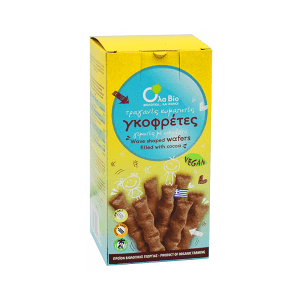 Wave wafers filled with cocoa