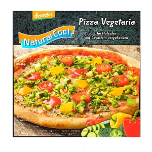 Frozen vegetarian pizza