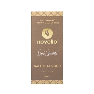 Dark chocolate with salted almonds 65%