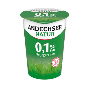 Cow yoghurt with 0,1% fat