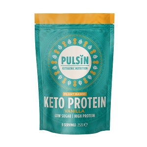 Keto protein powder with vanilla flavour