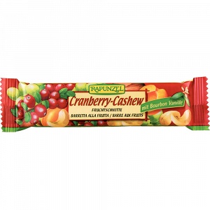 Bar with cranberry and cashews