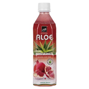 Aloe vera juice with pomegranate flavor