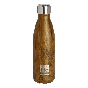 Reusable thermos bottle Wood 500ml