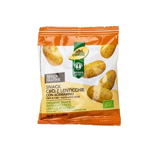 Gluten Free Snack with Chickpeas, Lentils and Rosemary