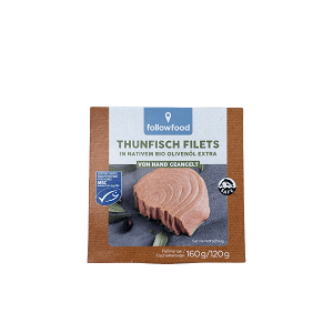 Tuna Fillets in Organic Olive Oil with MSC Certification