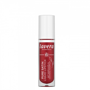 Organic Pure Satin Liquid Lipstick - Poppy Red 01