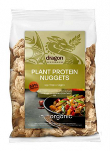 Organic Plant Protein Nuggets with Pea and Faba Protein