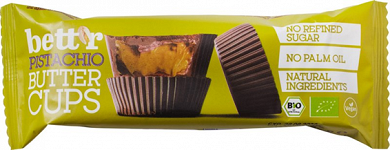 Organic Chocolate Cup with Pistachio – No Sugar Added