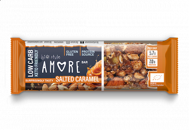 Organic Gluten-Free Granola Keto Bar with Salted Caramel