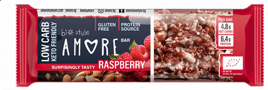 Organic Gluten-Free Granola Keto Bar with Raspberry