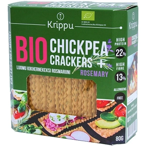 Vegan Chickpea Rosemary Crackers