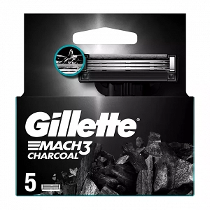 Gillette Mach3 Charcoal 5 Ανταλλακτικές Λεπίδες