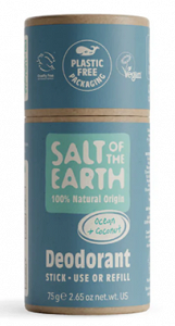 Certified Natural Refillable Deodorant Stick with Ocean & Coconut Scent