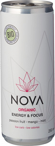 Organic Energy Drink with Passion Fruit