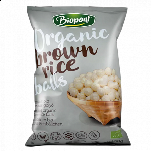 Organic Brown Rice Balls Slightly Salted Gluten-Free