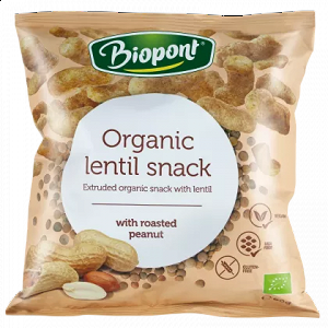 Organic Lentil Snack with Roasted Peanut - Gluten-Free