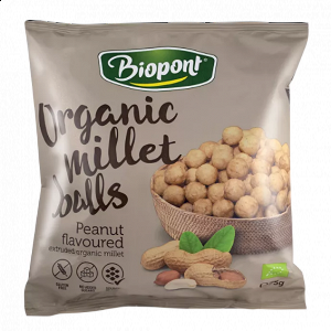 Organic Millet Balls with Roasted Peanut - Gluten-Free