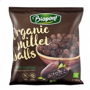 Organic Millet Balls with Cocoa - Gluten-Free