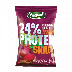 Organic Lentil High Protein Snack with Beetroot  Pepper - Gluten-Free