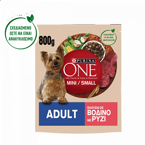 Purina One Dog Mini/Small Βοδινό-Ρύζι