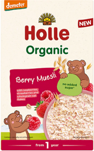 Organic Wholegrain Muesli with Red Berries from 1 Year