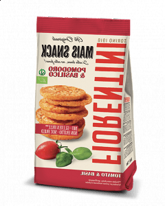 Organic Mini Corn Snacks with Tomato and Basil Gluten-Free