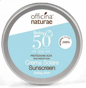 Φυσική Βρεφική Αντηλιακή Κρέμα SPF50, Ελεγμένη για Νικέλιο, σε Βάζο Αλουμινίου