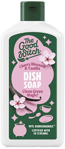 Natural Dishwashing Liquid with Cherry Blossom and Vanilla Scent – EU Ecolabel Certified