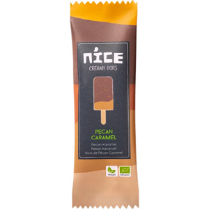 Plant-Based Ice Cream Stick with Pecan and Caramel