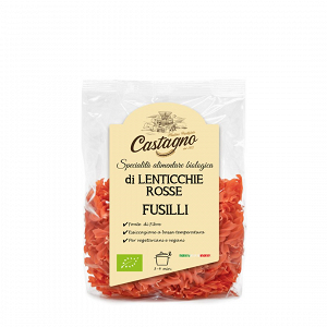 Βιολογικά Fusilli από Κόκκινη Φακή