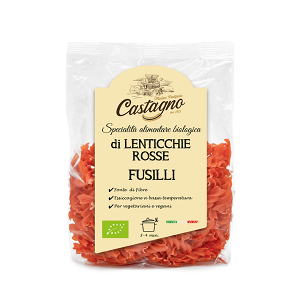 Βιολογικά Fusilli από Κόκκινη Φακή