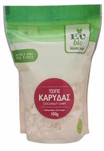 EUVIO Organic Coconut Chips 100g