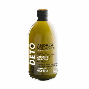 Organic Apple Cider Vinegar with Lemon and Matcha, with the Mother, Unfiltered, Unpasteurized